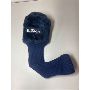 Vintage Wilson Staff Generic Universal #1 Driver Plush Golf Cover Blue